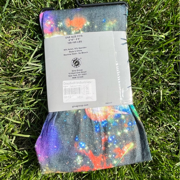 Galaxy Printed Tights - Picture 2 of 2